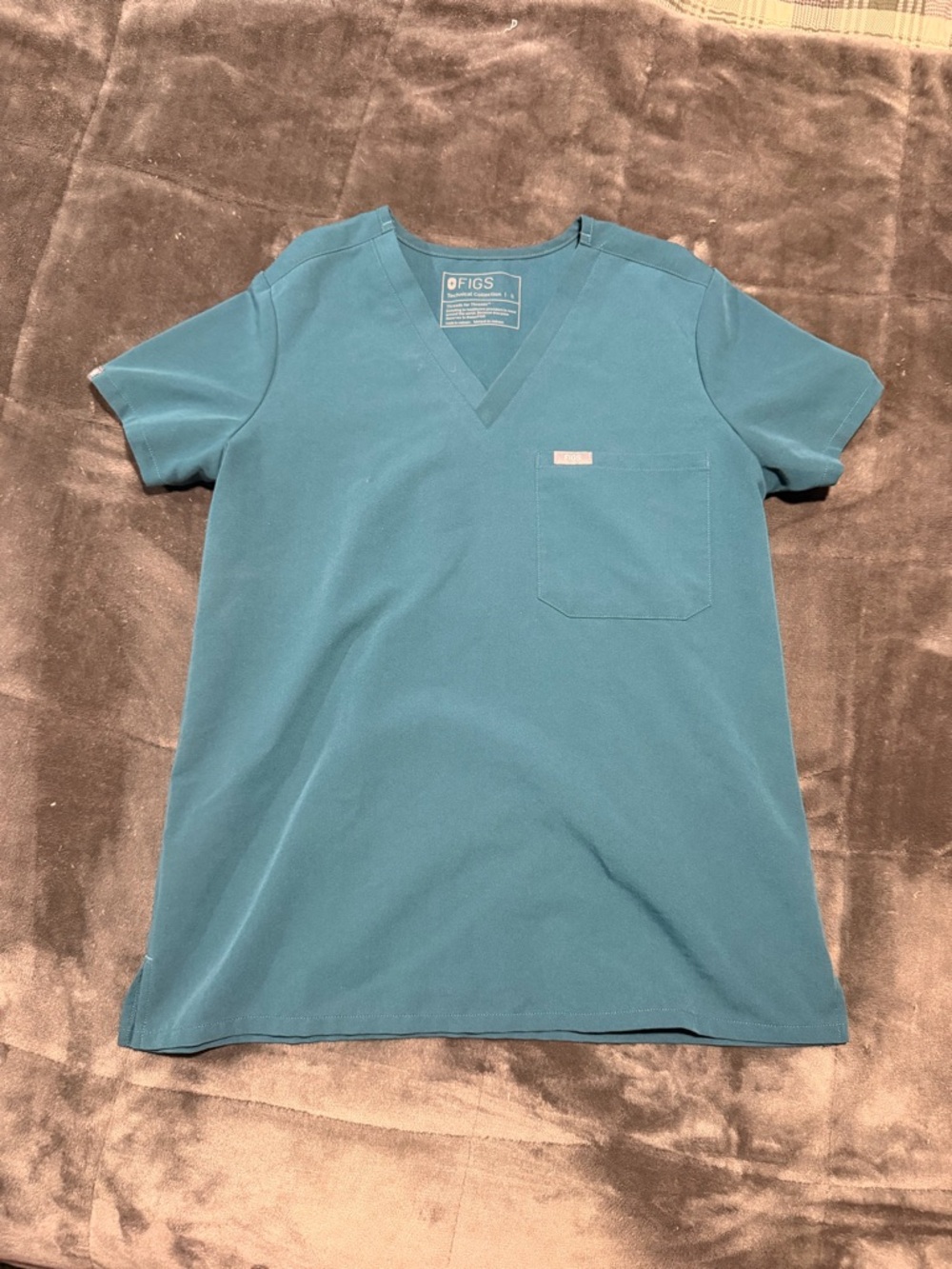 FIGS Women’s S Top - Caribbean Blue, Catarina Style